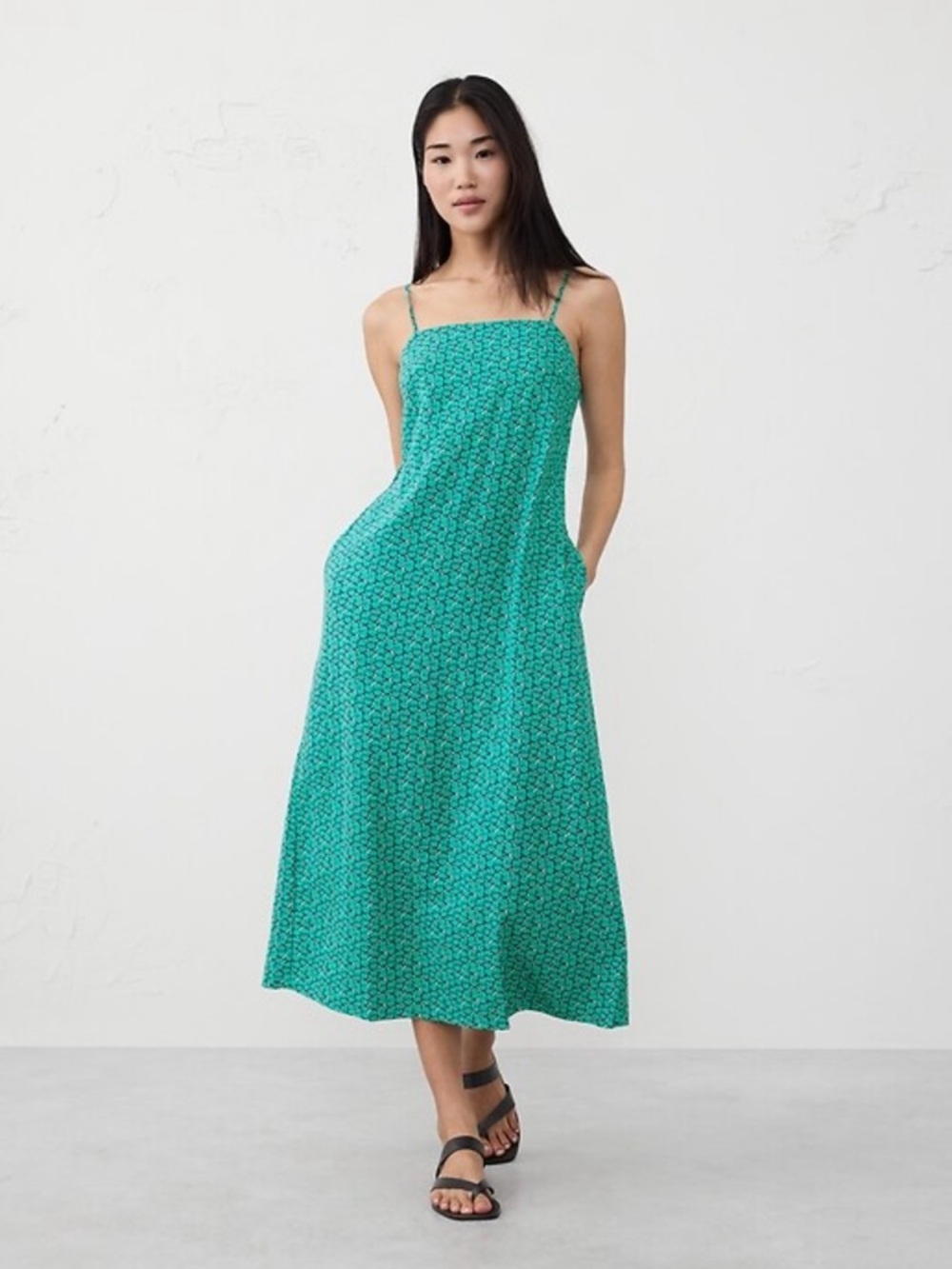 Banana republic factory linen blend dress